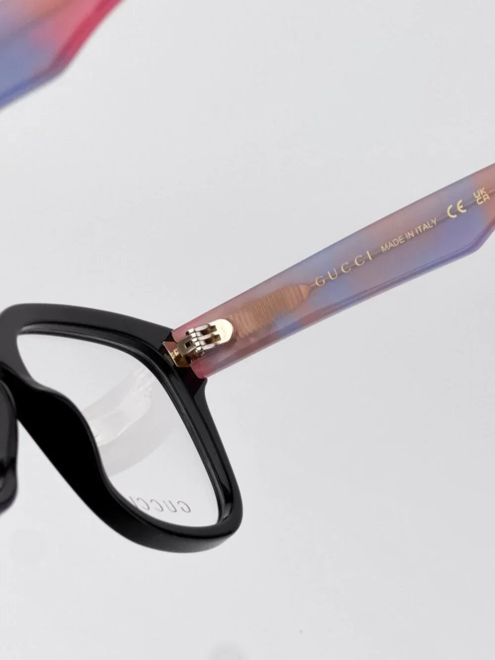 Gucci GG0958O 016 Women’s Eyeglasses Black Pink Havana Square